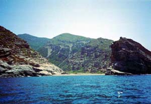 Spiaggia vicina al paese di Mileopo