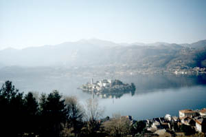 L'isola di S.Giulio vista dal Sacro Monte